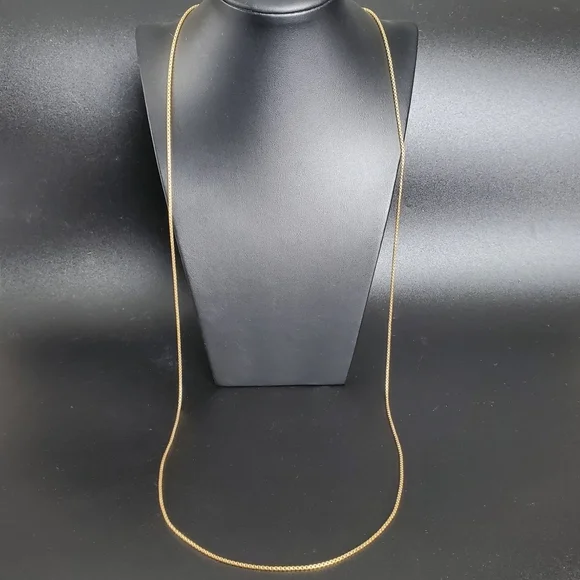 David Yurman 18k Gold 38" Adjustable Box Chain Slider Necklace - Picture 6 of 9